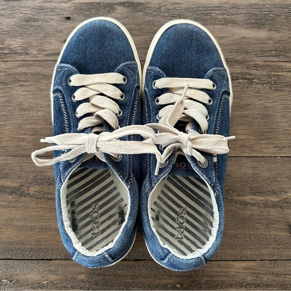 Taos size 8 Blue Denim Plim Soul Sneakers Shoes Casual - Picture 6 of 8